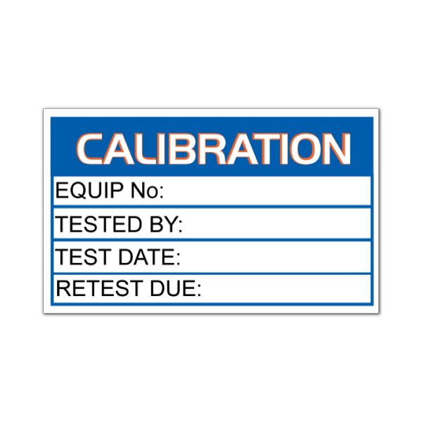 Calibration Label