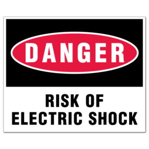 Danger Risk of Electric Shock