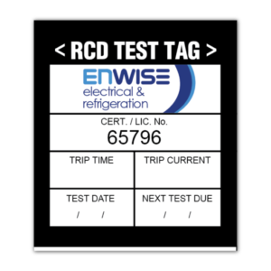 RCD Test Label