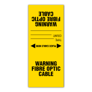 Warning Fibre Optic Cable